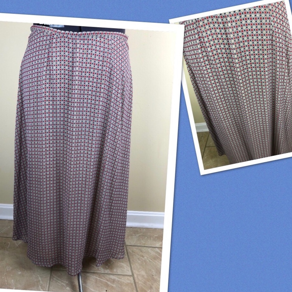 Goodclothes new retro print Aline skirt size 12